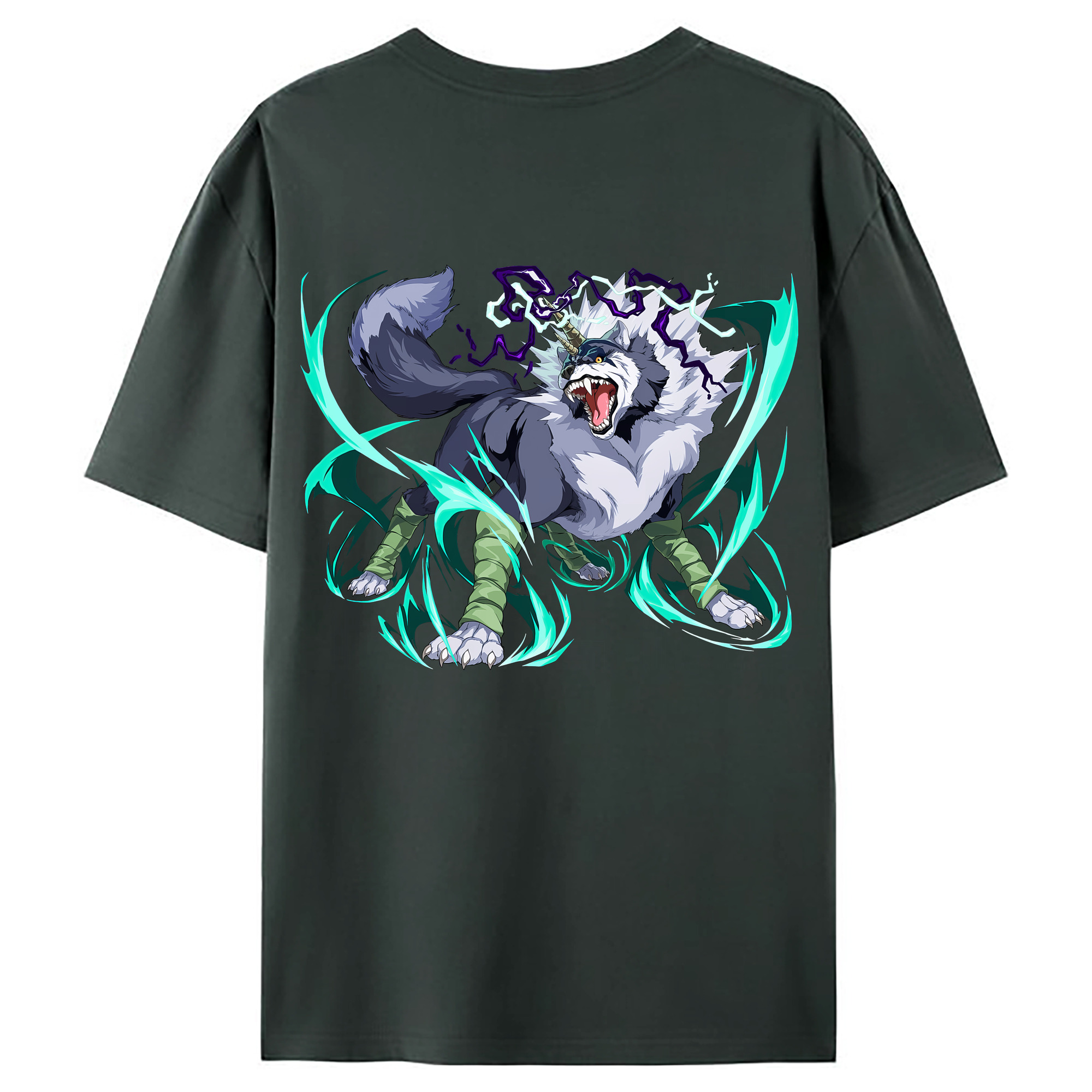 （画像用） 転スラ Regarding Reincarnated to Slime 綿100％ メンズ半袖Tシャツ（バックプリント） 通気性